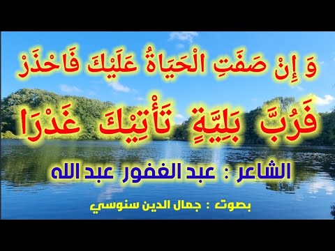 و إن ض اق ت ع ل ي ك ال أ ر ض ي و م ا الشاعر عبد الغفور عبدالله