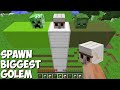 This is a SUPER SECRET WAY TO SPAWN BIGGEST GOLEM and CREEPER and ZOMBIE in Minecraft TITAN