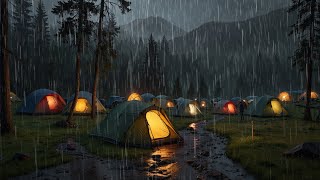 Soothing Night Rain and Thunderstorm Sounds for Sleeping, Relaxing or Meditation | Noise of Calming