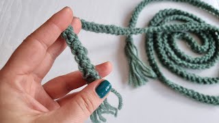 How to Crochet Romanian Cord Belt Easy for Beginners