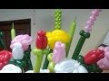 Como hacer una flor tulipan / How to make a flower balloon tulip / tutorial
