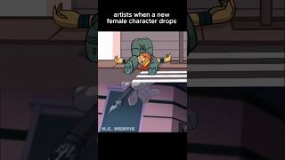 artists when a new female character drops #shorts #planetronika #jojo #artists #meme