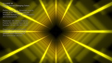 Square Tunnel Changing Colors | 1 HOUR | 4K | #VIDEO #BACKGROUND | #VJ LOOP 20