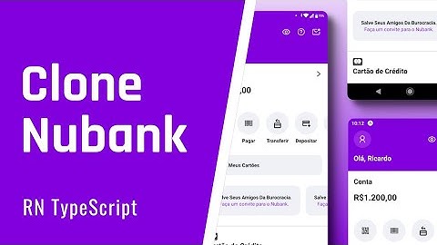 #01 Clonando o layout Nubank com React Native e TypeScript