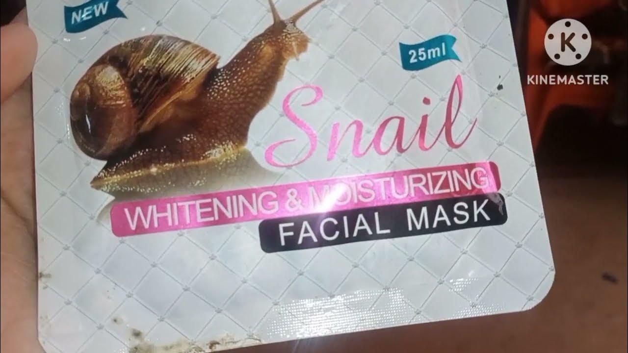 how to use sheet mask snail facial mask lifestylewithayza YouTube