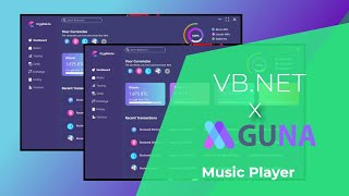 VB.NET - Dashboard Wallet Crypto Currency Design - Modern UI - Guna UI Framework | C#, VB NET