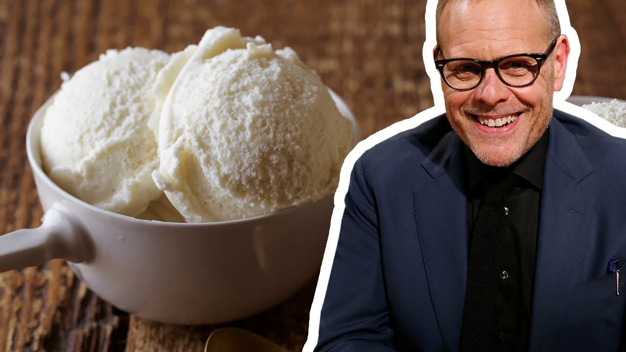 Alton Brown Makes Vanilla Ice Cream | Good Eats | Food Network