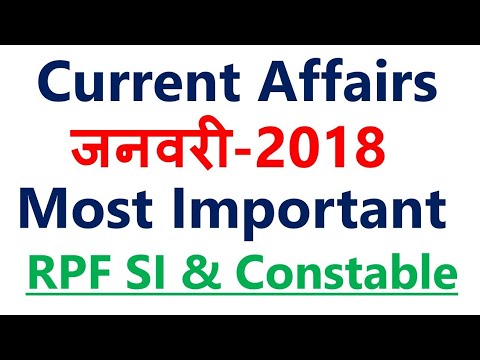 current affairs for rpf si 2018