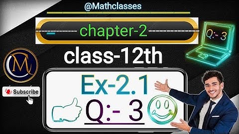 EXERCISE 2.1 Q3 CLASS 12TH | INVERSE TRIGONOMETRY | EX 2.1 Q3 | Q3 Ex 2.1 |q3 #‎@Mathclasses176. 