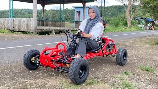 Luar biasa !! Pria ini Merakit Gokart  Sendiri siap Turun Di jalan