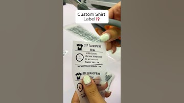 Create custom shirt labels for your business and stand out!🖨️😊👕