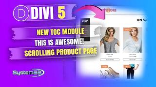 Divi 5 New TOC Module: Build a Scrolling WooCommerce Product Page – No Code!