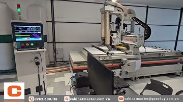 Máy CNC Router 1 Đầu Thay Dao Cụm Khoan Cắt Lắp Ráp Nội Thất - ATC CNC Router With Drilling Head