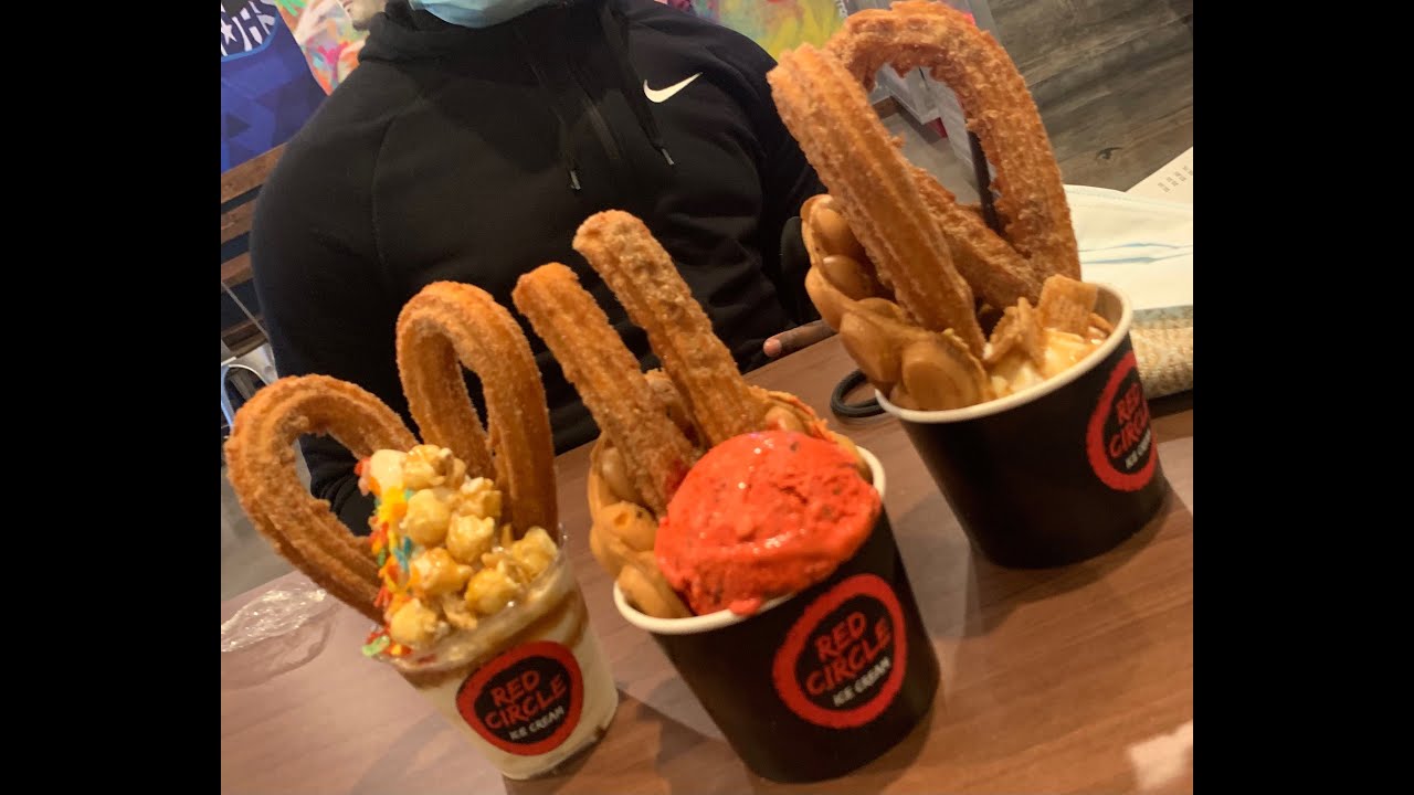 TRYING OUT RED CIRCLE ICE CREAM 🍦