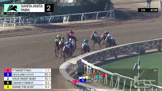 P Twentytwo wins Race 2 on Saturday, January 18 at Santa Anita Park