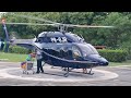 Pouso e Decolagem do Bell 429(PR-GJR), na Lagoa-RJ - 09/02/25
