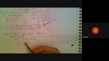 MCV 7.5 Scalar equations of lines in two space