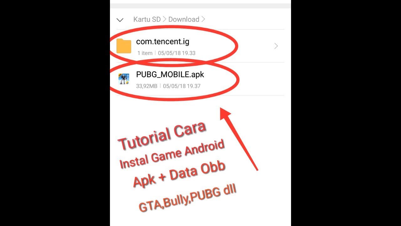 Cara Menginstal Game di Android Apk+Data - YouTube