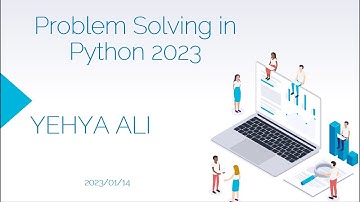 Problem Solving in Python 2023   Arabic