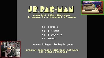 Jr. Pac-Man for Commodore 64 (via The C64) - game play