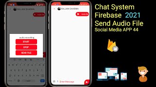 firebase audio streaming || Social media app using firebase 2021