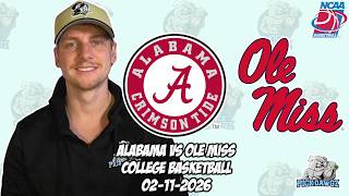 Alabama vs Ole Miss 26 Free College Basketball Picks and Predictions NCAAB Pick