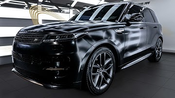 Black Range Rover Sport Satin PPF Transformation by RMA PPF in Dubai