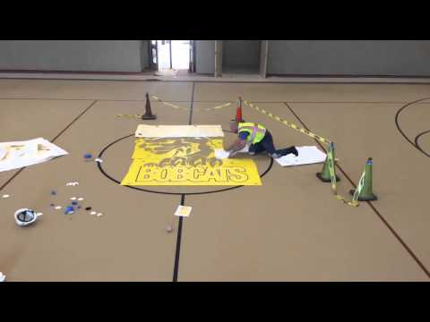 Painting Bridges Elementary School Logo (Time Lapse)