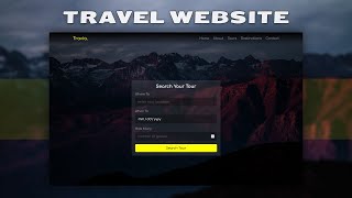 Responsive Multipages Travel Website Design Using HTML/CSS/JS screenshot 3