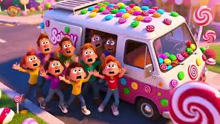 Baby Zebra’s Candy Van 🍭🚐 Fun Kids Song | Sweet Treat Adventure for Toddlers