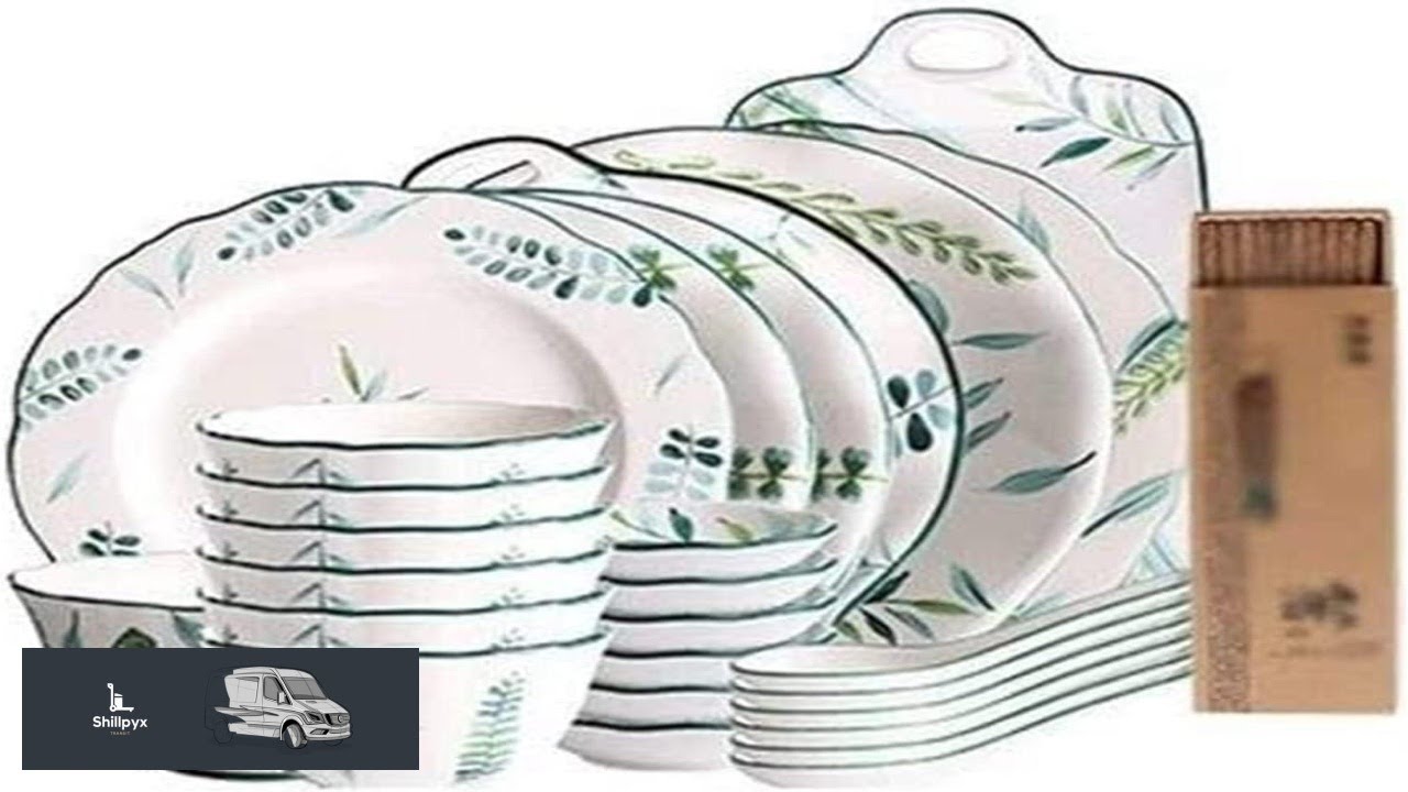Dinnerware Set Luxury Family Dinner Service Set Ceramics Dinner Set Kitchen