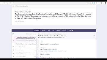Too few arguments to function Spatie\Permission\Middlewares\RoleMiddleware::handle() 2 passed