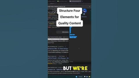 Entity Optimization SEO versus Quality Content