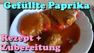 Paprika Reis Pfanne mit Hackfleisch || Rice Stir Fry with Bell Peppers & Ground Beef || [ENG SUBS]