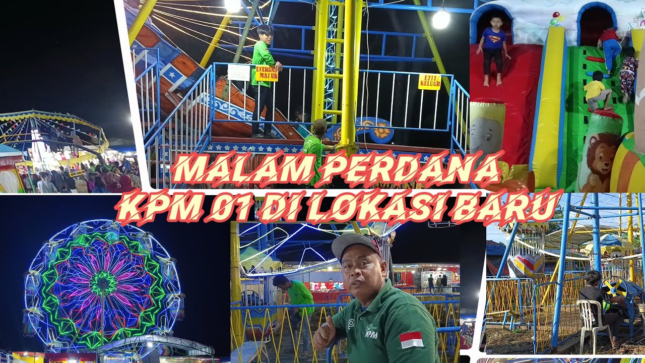 Persiapan malam perdana di babat legok|| KPM 01 #hiburanrakyat #pasarmalam