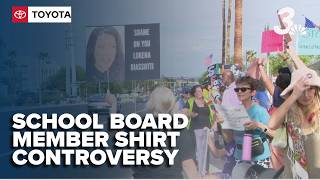 CCSD board member responds as controversy over shirt sparks calls for removal