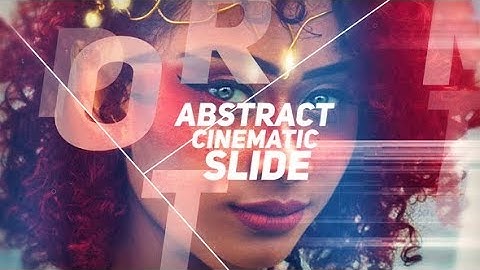 After Effects Template: Abstract Cinematic Slideshow