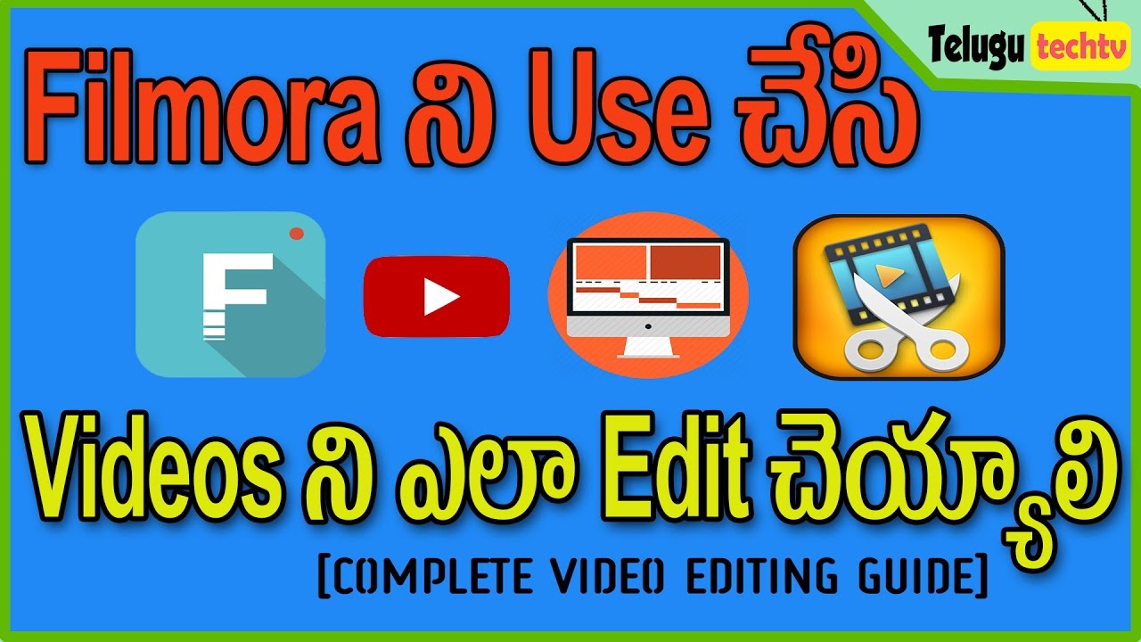 How to Edit Videos Using Filmora in Telugu | Complete Video Editing ...