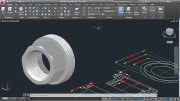 AutoCAD 3D, pipe fitting, how to draw pipe fitting, autoCAD training part 1