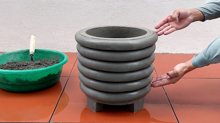 Creative And Unique Ideas - How To Cast Beautiful Cement Flower Pots From Plastic Buckets And Sand