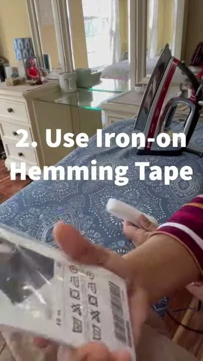  PLANTIONAL Iron On Hemming Tape Clear, Two Rolls