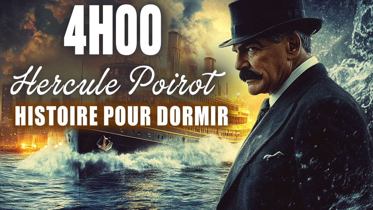 4H00 D'HISTOIRES POUR DORMIR 🌙 ( HERCULE POIROT ) | Lâcher-prise total | Voix Homme