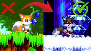 Exetior Tails Invades Sonic 3 A.I.R.!  Modded Gameplay