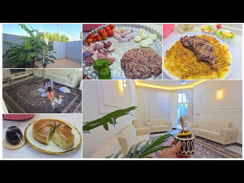 فرشت شتوي لتكلولي بعد وكت بارده اجواء بيتنا بالعطله نشاط ودلال واكلات صحيه يحبوها جارتي سرقتني