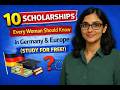 10 Scholarships Every Woman Should Know in Germany & Europe (Study for FREE!)
