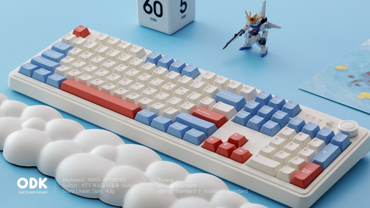 앱코 X SOAl 콜라보  AF108PRO 풀배열 키보드 / 소복눈축 너울축 경해축