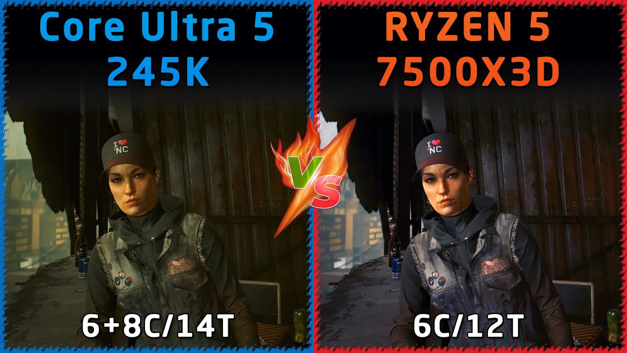 Intel Core Ultra 5 245K vs AMD Ryzen 5 7500X3D - YouTube