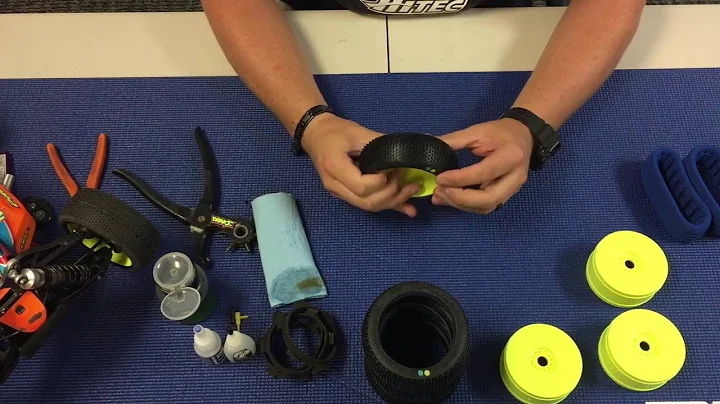 Adam Drake from Mugen Seiki Racing shows how to glue Pro-Line tires.