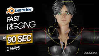 Blender - How to Rig a character the fastest way - Quickie Tuts #04