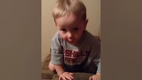 My son is singing